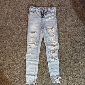 Distressed Light Blue Women's Jeans